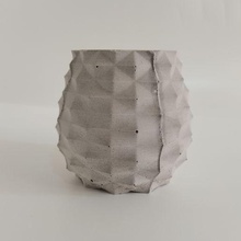 piña maceta molde cactus suculento cemento yeso hormigón jardín casa hermoso minimalista 3d print model - Mito3D