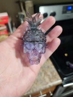 pineapple skull spooky halloween bones decoration 3d print model - Mito3D