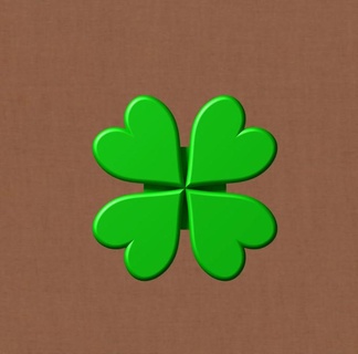 pines brooch shamrock st patrick clover alpha romeo st patrick four-leaf clover pin pines accessory mode garment decoration green chance plant style  3d print model - Mito3D