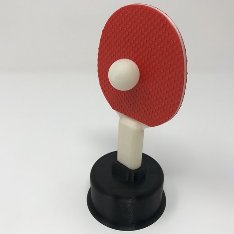 ping pong troféu gadget ultimaker autodesk fusão 360 3D print model - Mito3D