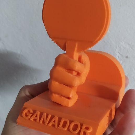 ping pong trofeo campionato vincitore 3D print model - Mito3D