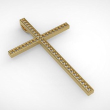 pingente cruz ciondolo croce gioielli 3d print model - Mito3D