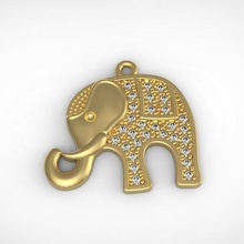 pingente elefante fil kolye takı 3d print model - Mito3D