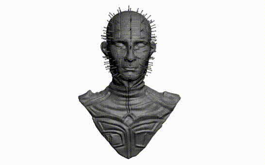 pinhead bust hellraiser Art cenobite cenobyte orror halloween 3D print model - Mito3D