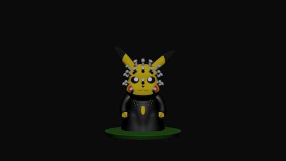 pinheadchu supportless pok mon ween 3d print model - Mito3D