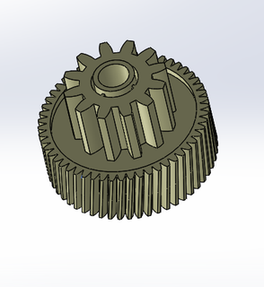 pinion helicidal gear 3d print model - Mito3D