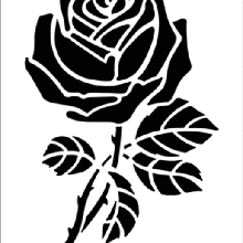 rosa Kunst Blume pflanze thorn Dekoration 3d print model - Mito3D