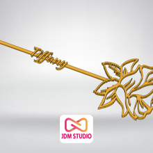 Rosa Tiffany danken Blume Name 3d print model - Mito3D