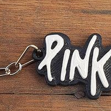 pink floyd keychain bicolour - jewelry key ring bicolor music 3d print model - Mito3D