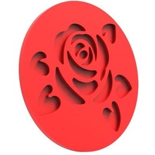 rose fondant timbre biscuit coupeur 3d print model - Mito3D