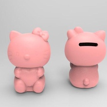 rosa gattino generato revopoint pop gadget gatto ripetere scansione animale 3d print model - Mito3D