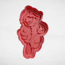 rosa foglie 3d print model - Mito3D