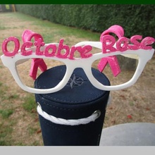 pink october glasses gadget breast cancer 3d print model - Mito3D