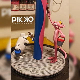 pink panther little man Art zbrush airbrush classics 3d print model - Mito3D