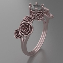 rose bague bijoux impressions conception art 3d print model - Mito3D