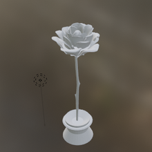 pembe gül tencere model çiçek Sanat dekorasyon Fleur bitki hediye Aşk Cadeau aşk sevgililer gün sevgili 3d print model - Mito3D
