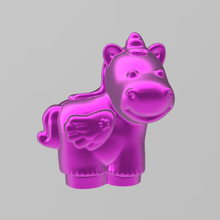 pink unicorn toy girl animal reve 3d print model - Mito3D