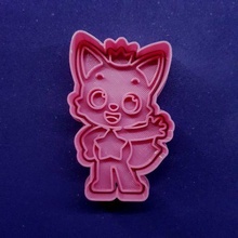 pinkfong cookie cutter baby shark cutting mould pink fong fox 3d print model - Mito3D
