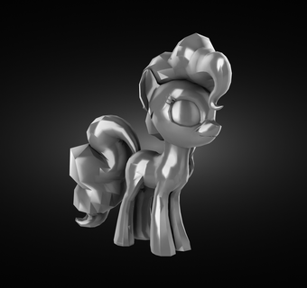 Finger Kuchen Pony abspielen Spiel Kinder Karikatur mlp 3d print model - Mito3D