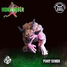 pinky demon fantasy god monster rpg wargames evil dnd pathfinder tabletopgames foundry crippled cgf monstrober octoberchallenge 3d print model - Mito3D