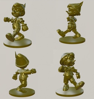 Pinocchio classique Yepeto disney film 3d print model - Mito3D