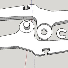 pinzas kelepçe con banda elstica aracı klip 3d print model - Mito3D