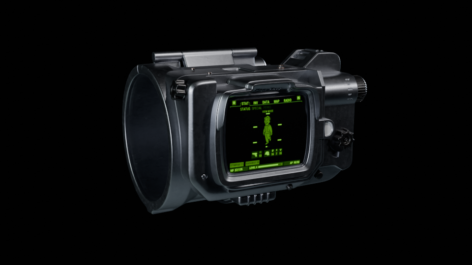 pipboy 3000 mk ausfallen kunst computer stütze replik cosplay scifi 3D print model - Mito3D