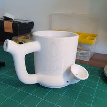 pipe smoke cup drink beer 3d print model - Mito3D