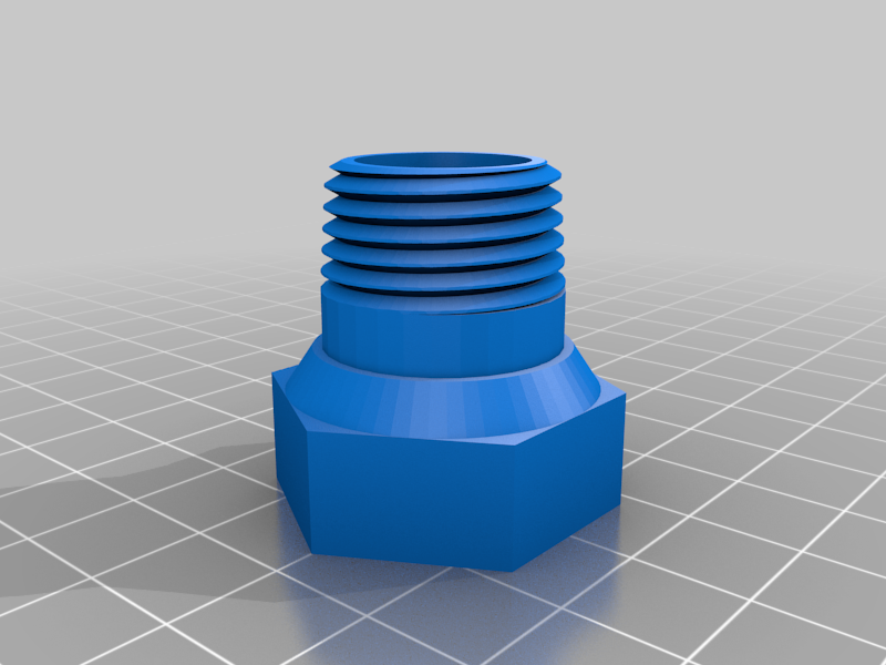 tubo adaptador g 1 2 hembra npt bricolaje diy herramientas hacedores 3D print model - Mito3D