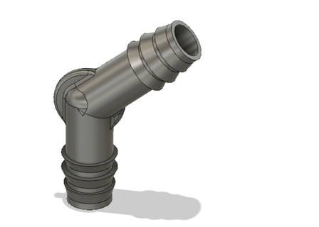 pipe connectors 16 mm 45 irrigation system Tools drop connection elbow 3d print model - Mito3D