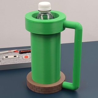pipe coozie - video game inspired beverage bottle size 3d print model - Mito3D