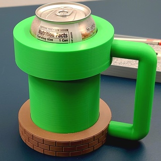pipe coozie - video game inspired beverage size 3d print model - Mito3D