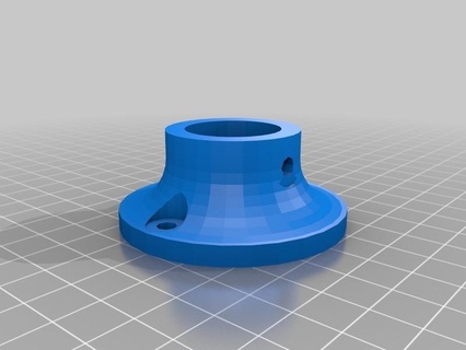 pipe mounting flange spool holder customized household 3d print model - Mito3D