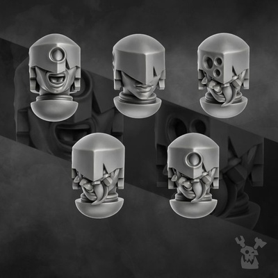 piper cursed heads set 1 game battle future sci-fi wargaming tabletop infantry 28mm squad warriors alternative 40000 proxy grimdark adepta sororitas imperium dakkadakka canoness 3d print model - Mito3D