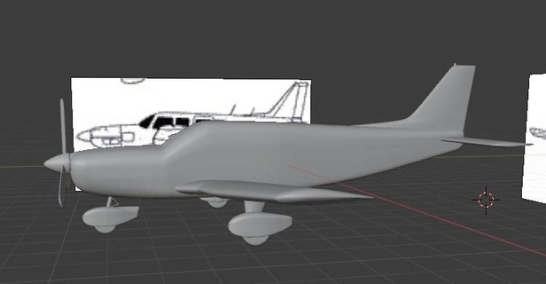 flautista pa 32 avião modelo 3d print model - Mito3D