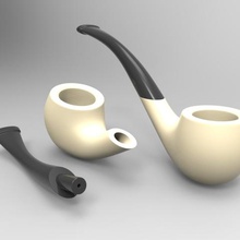 pipe various classic smoke vectary 3d print model - Mito3D