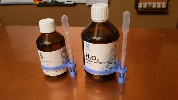 pipette holder glass lab bottle test tube 3d print model - Mito3D
