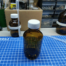 pipette mounting glass bottle 3d print model - Mito3D