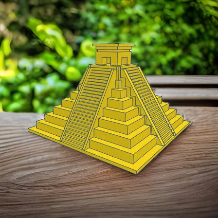 piramide maya piramidemaya etc 3D print model - Mito3D