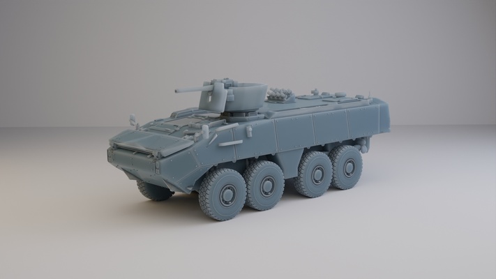 piraña iiiic ifv brasil tanque militar modelo escala avión juguete juego guerra miniatura vehículo 3d print model - Mito3D