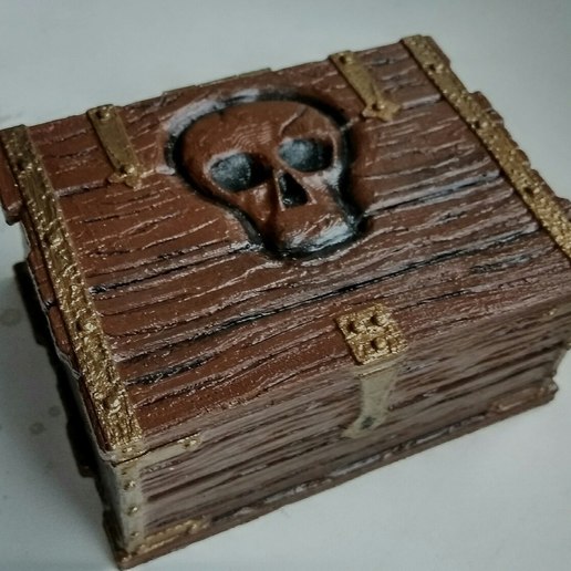 pirate chest art toy box 3D print model - Mito3D