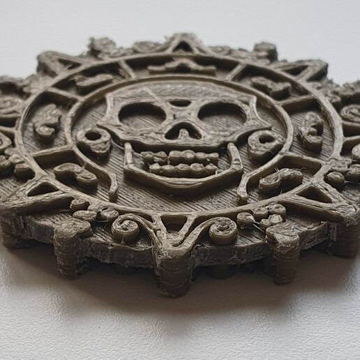 pirate coin currency medallion caribbean skull 3D print model - Mito3D