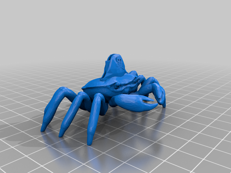 pirate crab animals 3D print model - Mito3D