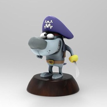 Piraten-Hund Spiel blender Hund Piraten Tiere 3d print model - Mito3D