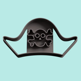 pirate hat cookie cutter 3d print model - Mito3D