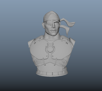 pirata ferro uomo fallimento giustizia lega Vendicatori vecchio mondo statua meraviglia 3d print model - Mito3D