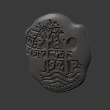 pirata medalhão a arte moedas de crachás 3d print model - Mito3D