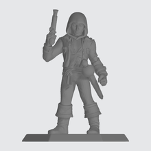 pirate miniature game role figure gun sword 3d print model - Mito3D