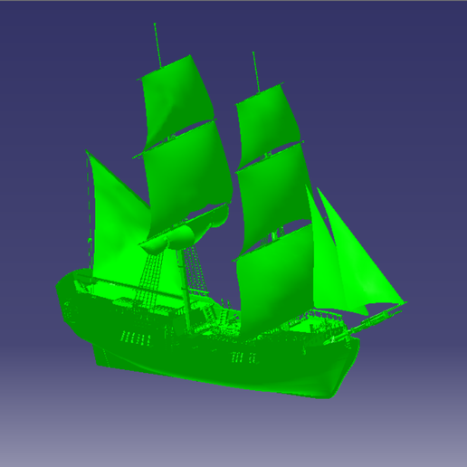 pirate navire architecture bateau ancien Catia art pirates 3D print model - Mito3D