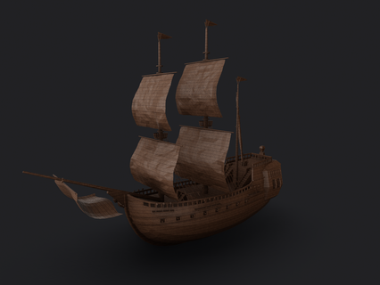 pirate ship spanish merchant captured big small captains alien ships captain fleet frigate schooner 3d print model - Mito3D